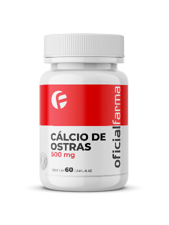 Cálcio de Ostras 500 Mg 60 cápsulas